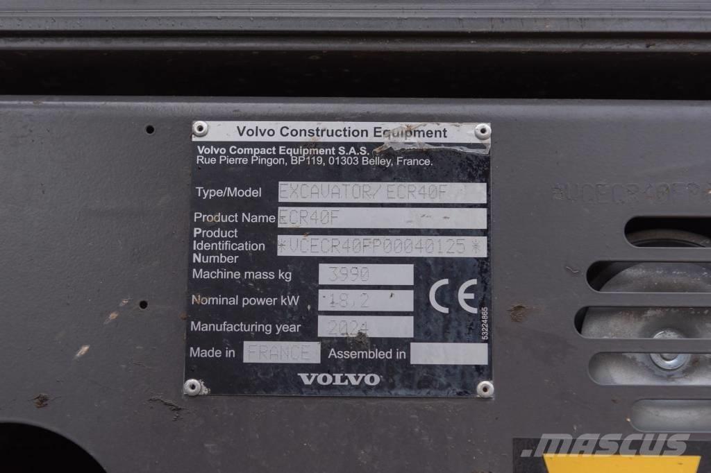 Volvo ECR 40 F Lánctalpas kotrók