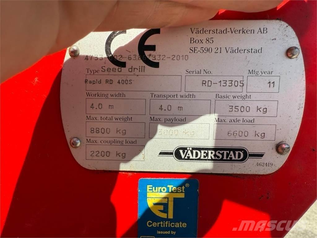 Väderstad RD400S Sorvetőgép
