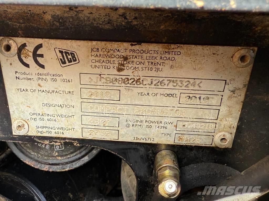 JCB 8026 CTS Mini kotrók < 7t