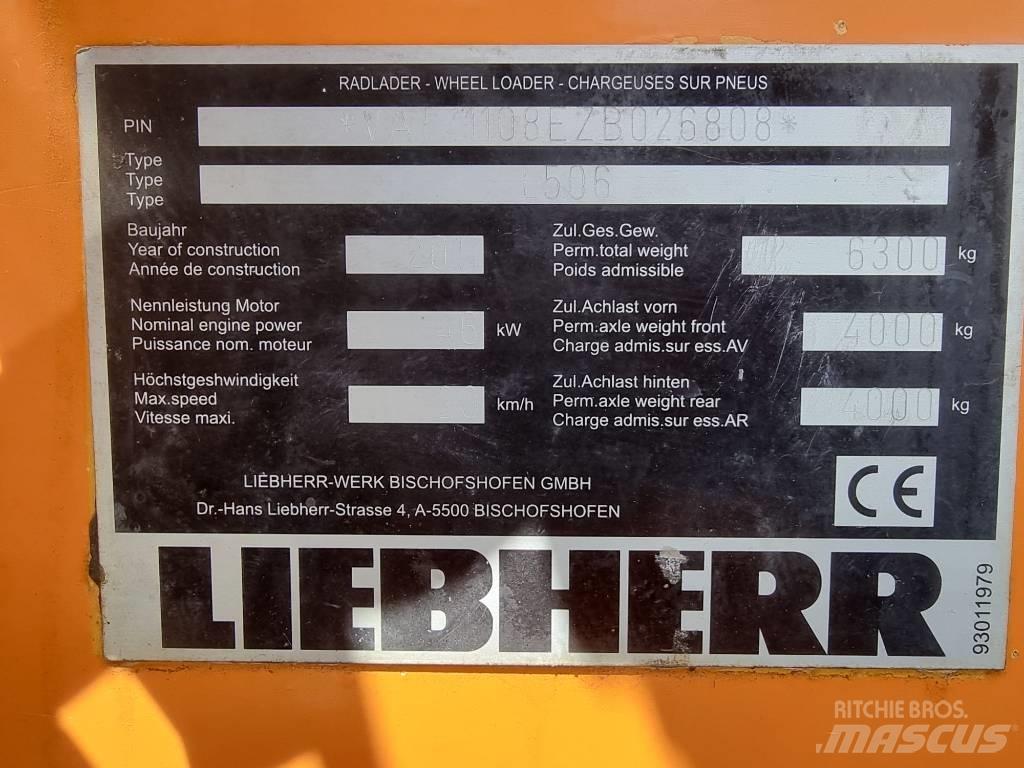 Liebherr L 506 Gumikerekes homlokrakodók