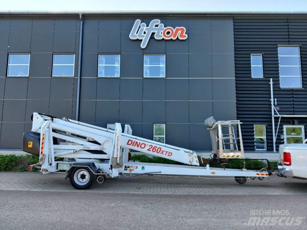 Dino 260 XTD Skylift Pótkocsira szerelt emelők és állványok