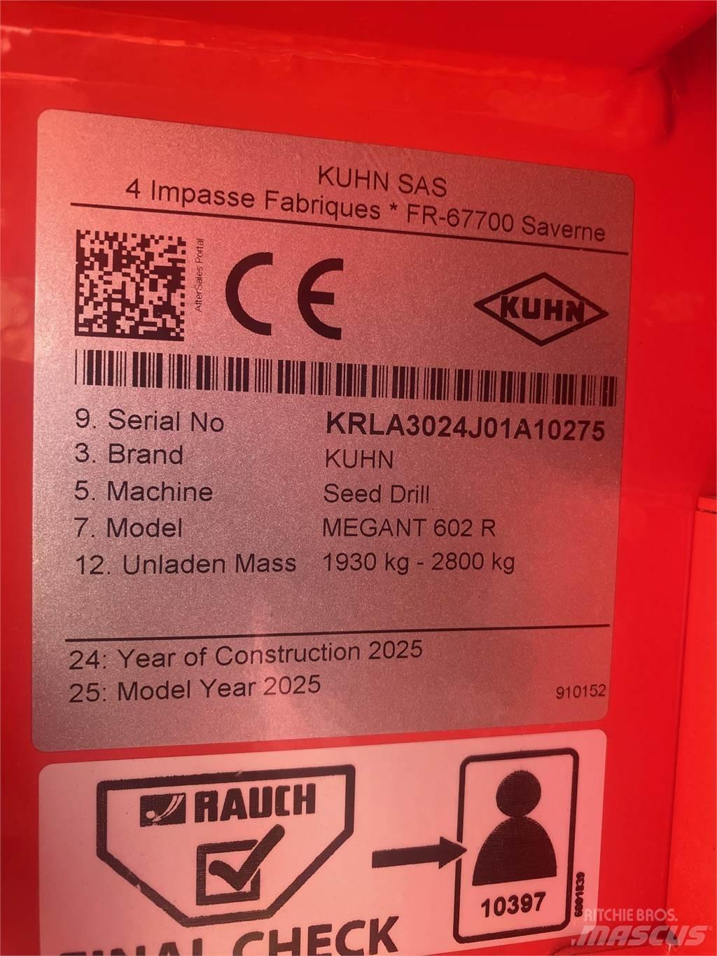 Kuhn MEGANT 602R Sorvetőgép
