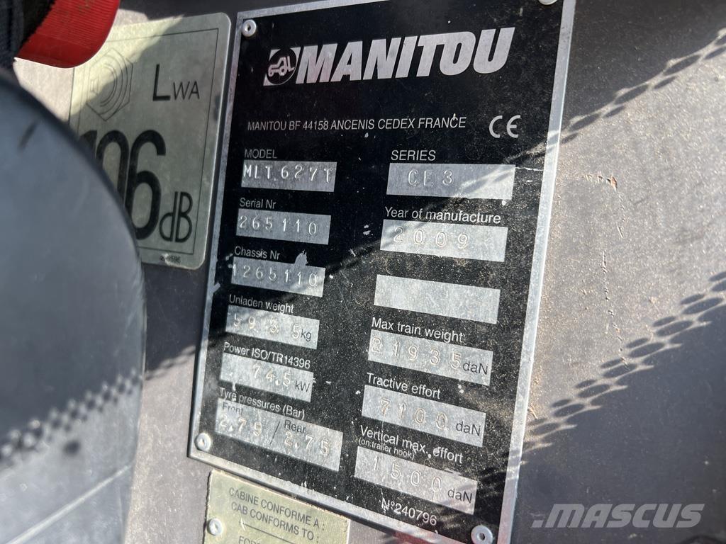 Manitou MLT627 Teleszkópos mezőgazdasági rakodók