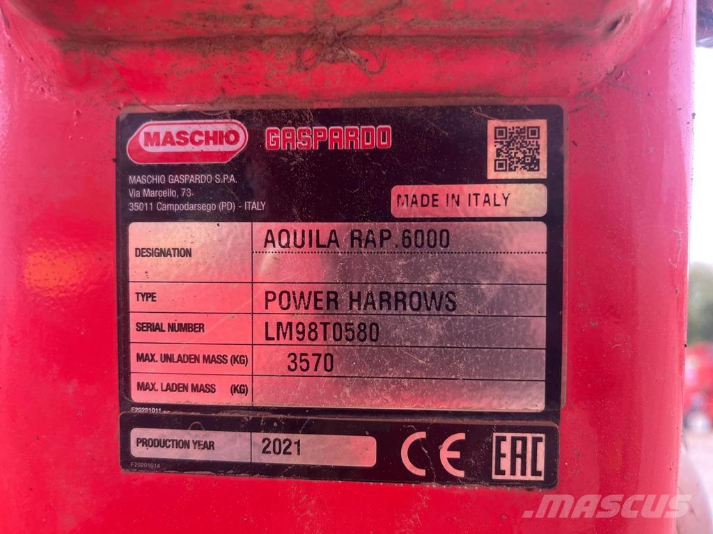 Maschio AQUILA 6M Kardánhajtású ekék és Forgó-boronák