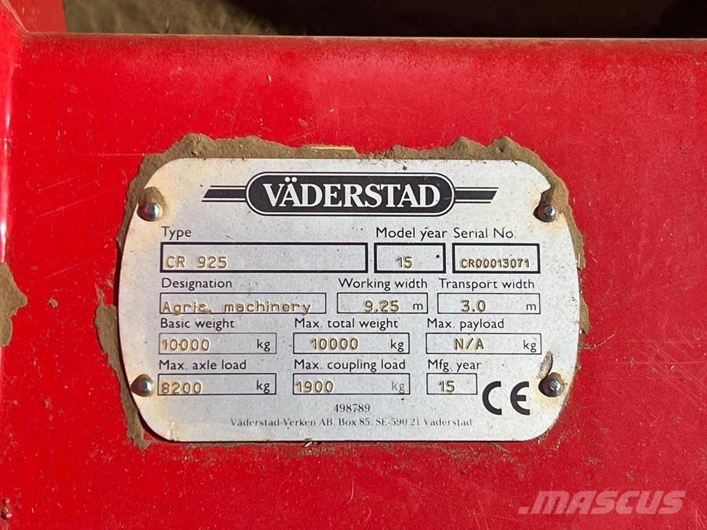 Väderstad CR925 Hagyományos ekék