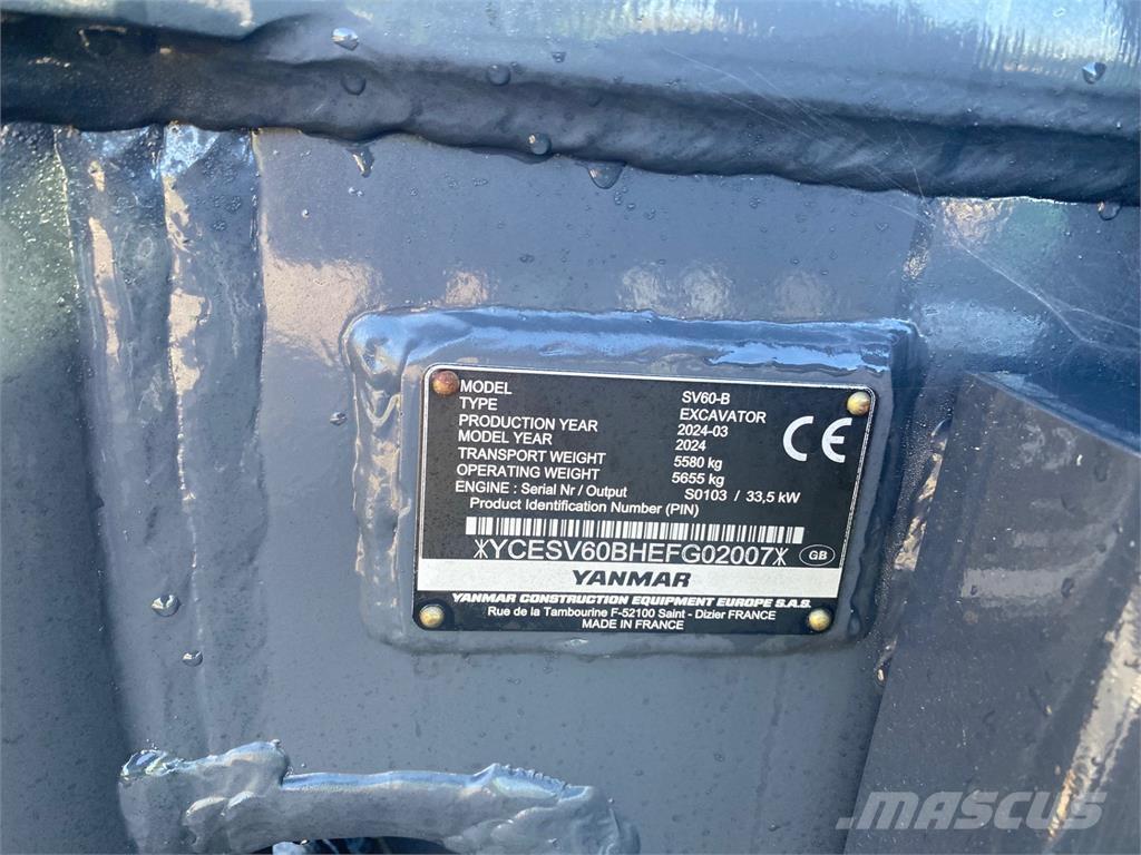 Yanmar SV60-B Közepes (midi) kotrók 7 t - 12 t