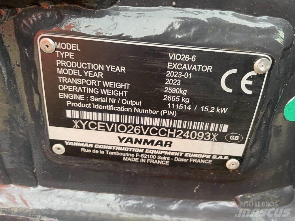 Yanmar VIO26-6 Közepes (midi) kotrók 7 t - 12 t
