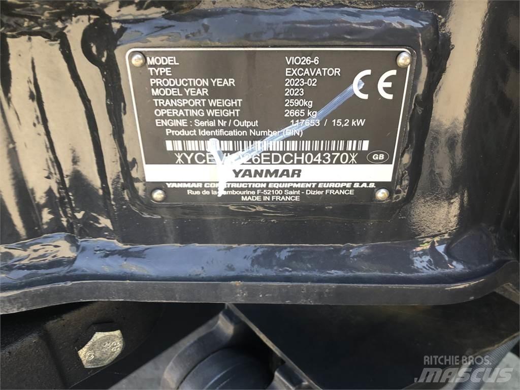 Yanmar VIO26-6 Közepes (midi) kotrók 7 t - 12 t