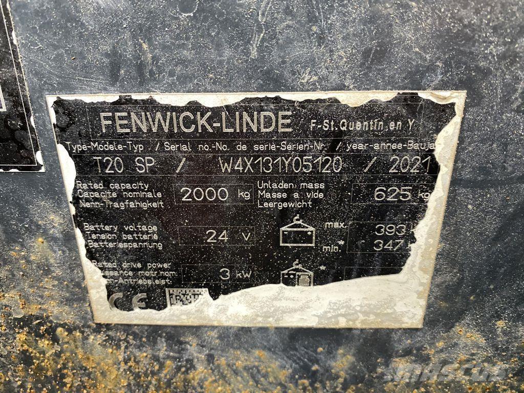 Linde T20SP Vezetőállásos alacsony emelőkocsi