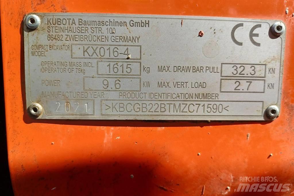 Kubota KX016-4G Mini kotrók < 7t