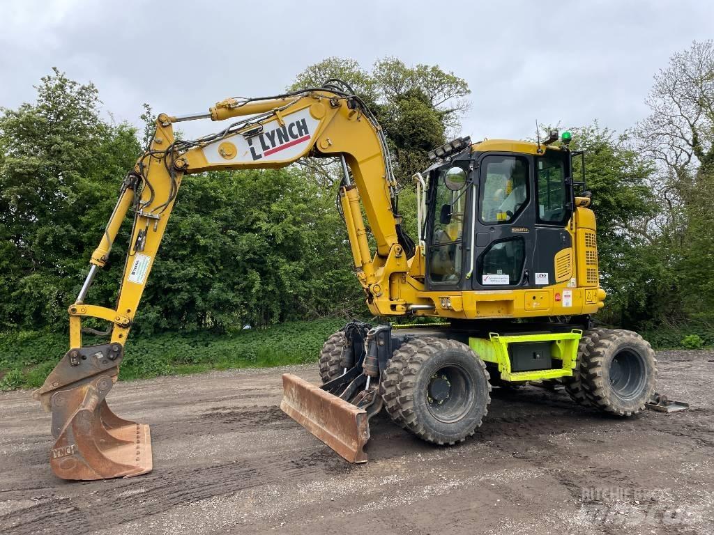 Komatsu PW 118 Gumikerekes kotrók