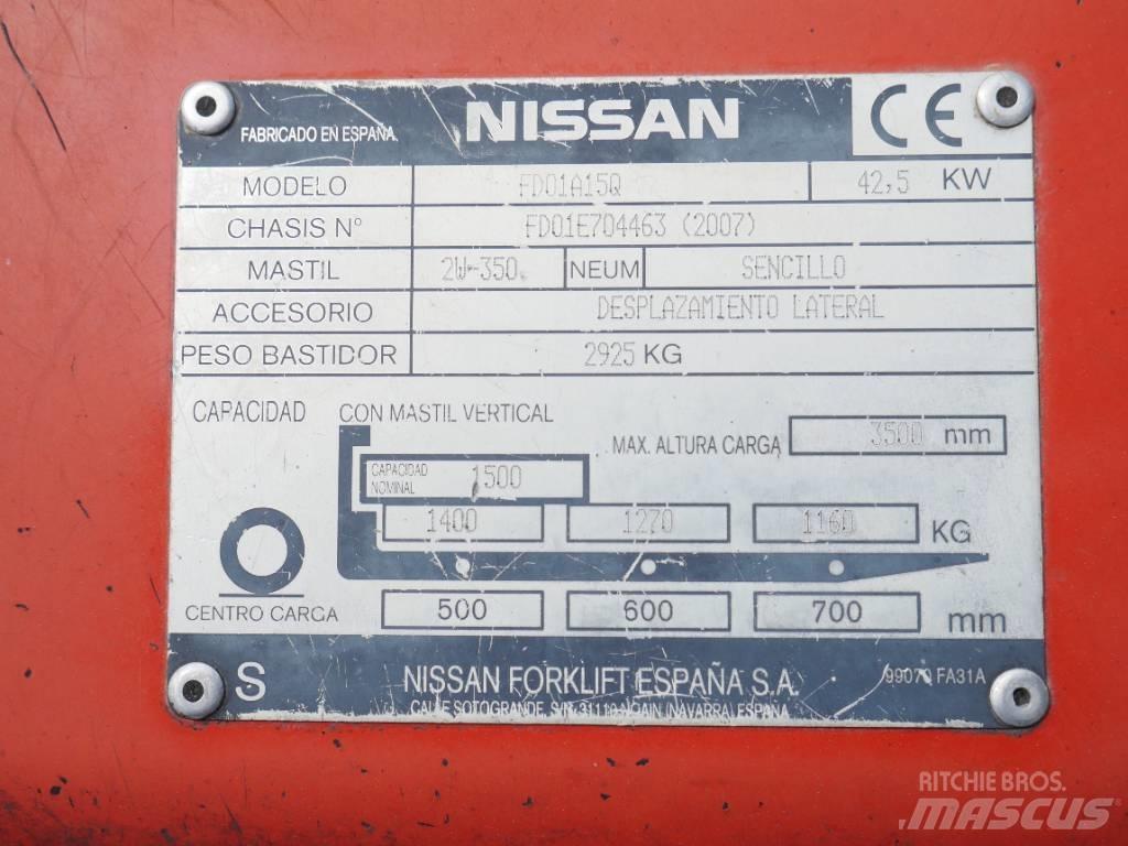 Nissan FD01 A 15 Q Dízel targoncák