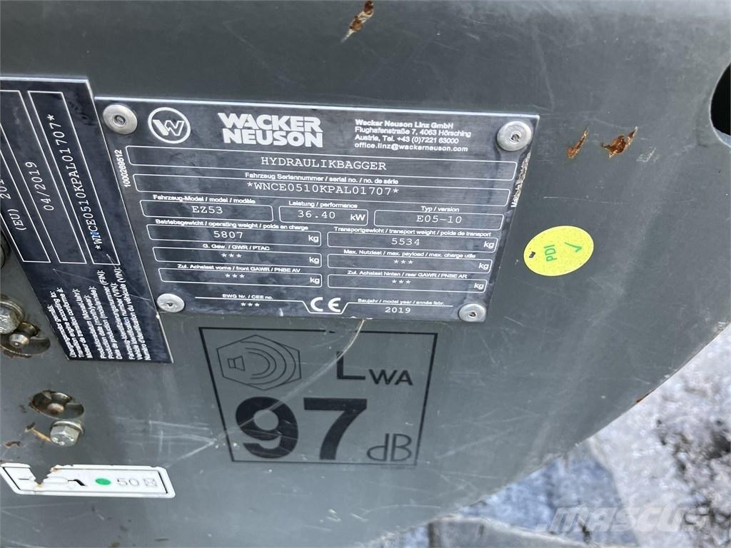 Wacker Neuson EZ 53 Mini kotrók < 7t