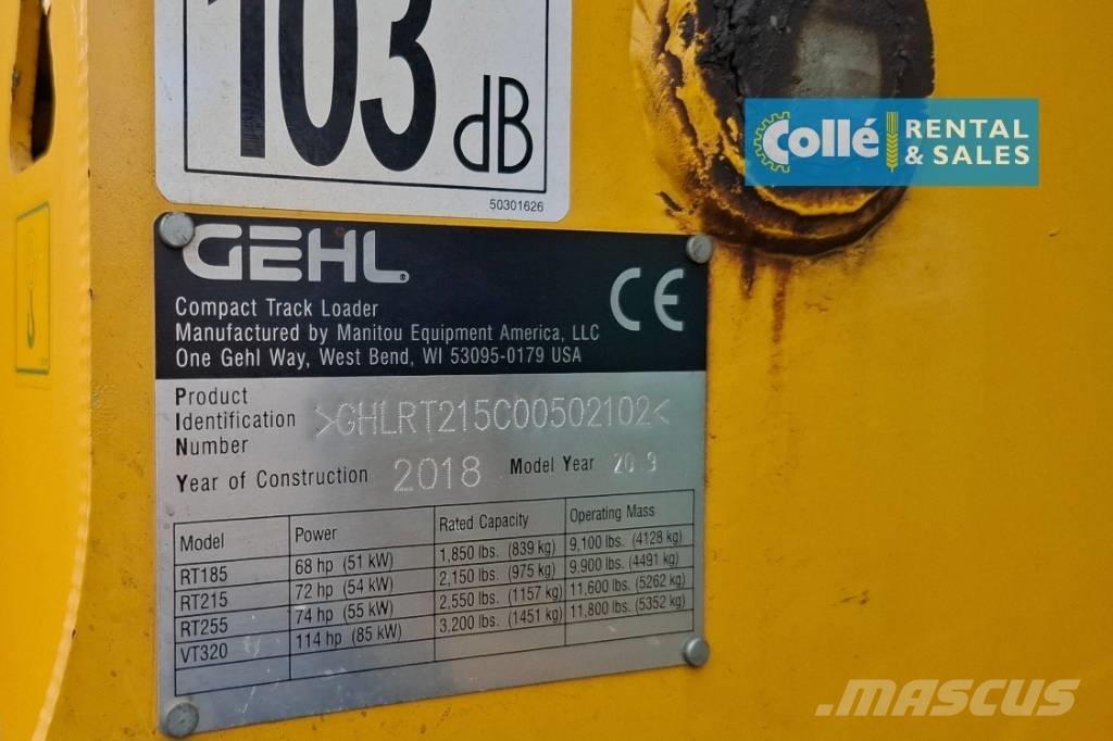 Gehl RT215 | 2018 Lánctalpas homlokrakodók