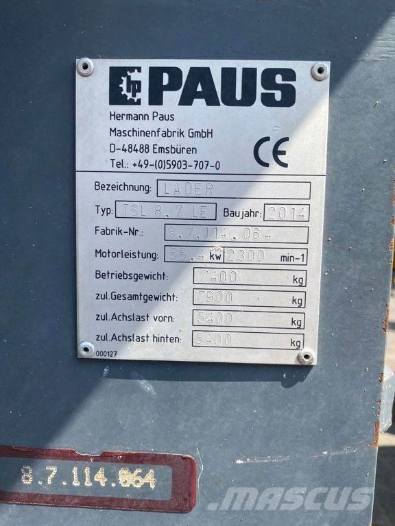 Paus TSL8.7 Gumikerekes homlokrakodók
