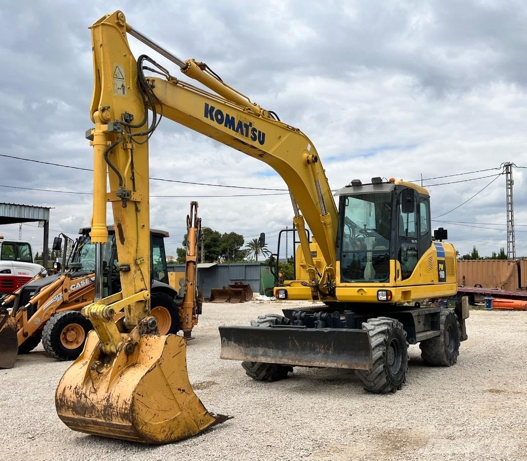 Komatsu PW 160 Gumikerekes kotrók