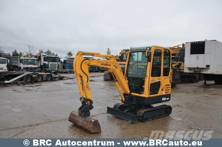 Hyundai R18-9AK Mini kotrók < 7t