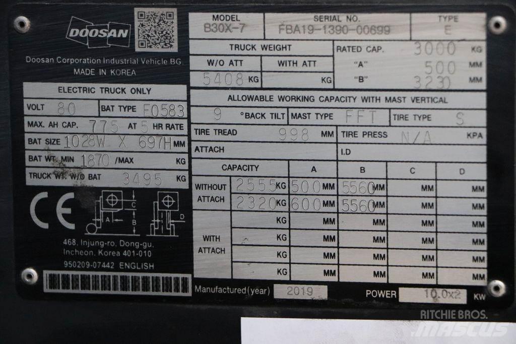 Doosan B30X-7 Elektromos targoncák