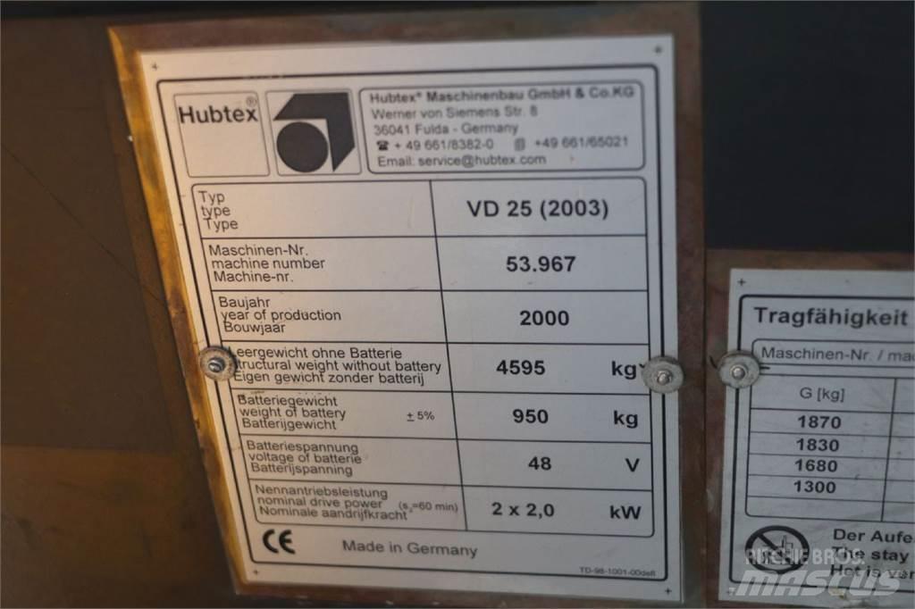 Hubtex VD 25 Oldalvillás targonca