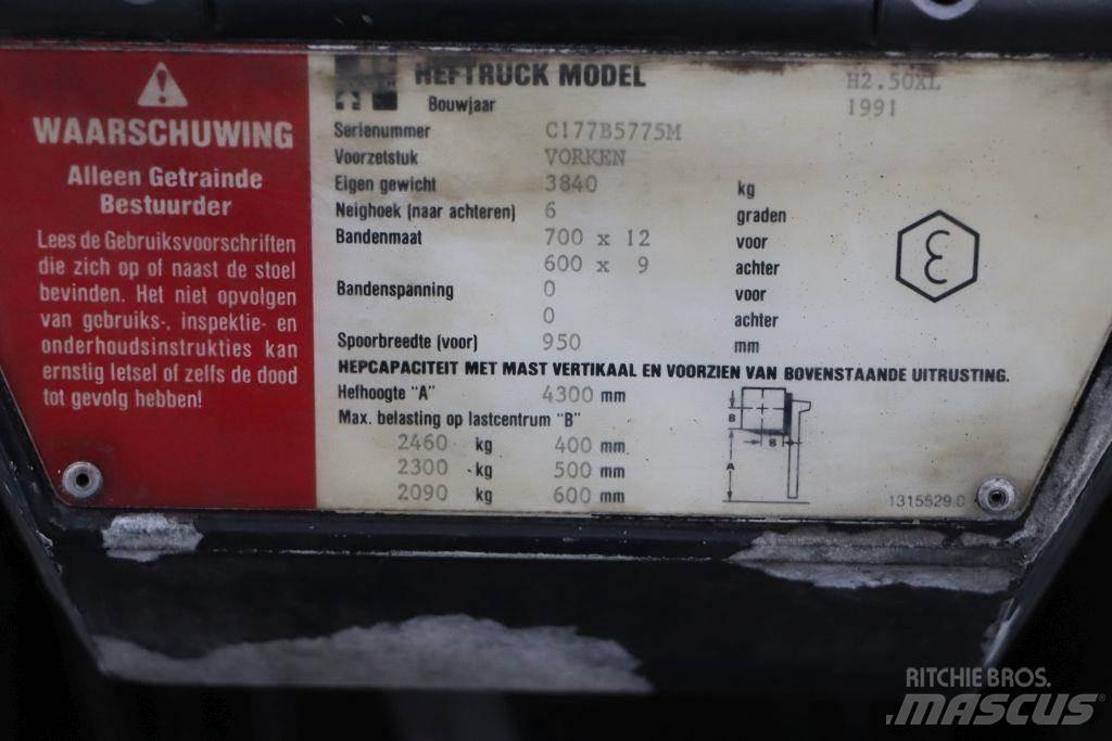 Hyster H2.50XL Gázüzemű targoncák
