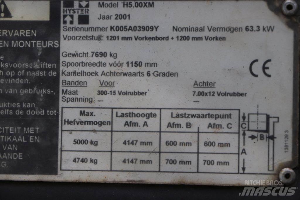 Hyster H5.00XM Gázüzemű targoncák