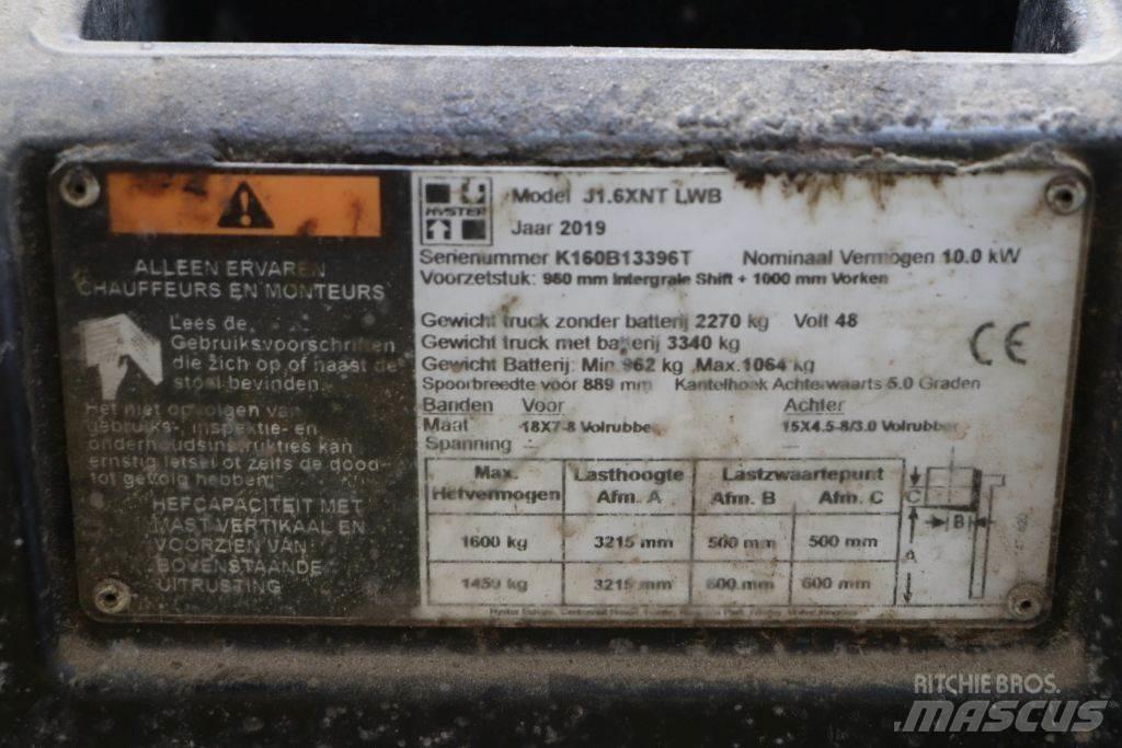 Hyster J1.6XNT Elektromos targoncák