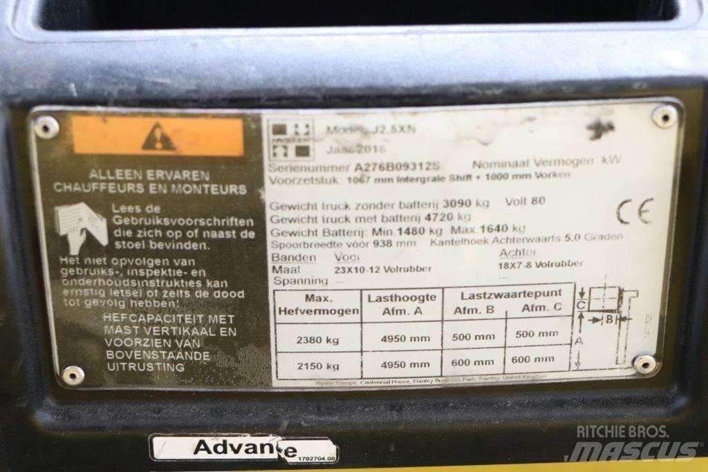 Hyster J2.5XN Elektromos targoncák