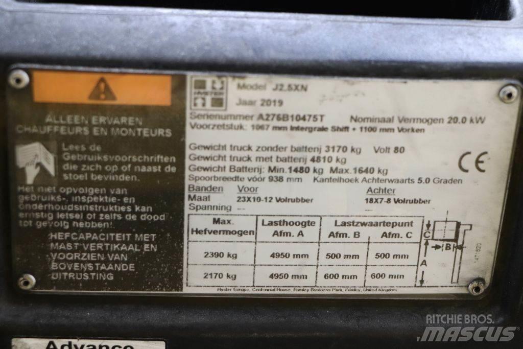 Hyster J2.5XN Elektromos targoncák