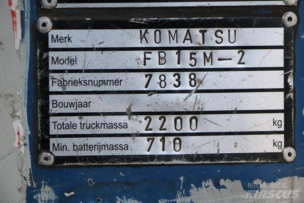 Komatsu FB15M-2 Elektromos targoncák