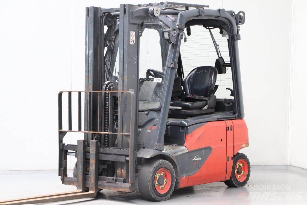 Linde E16P-02 Elektromos targoncák