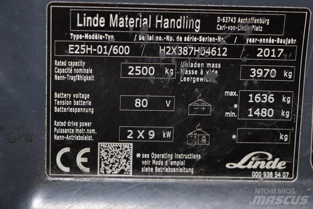 Linde E25H-01/600 Elektromos targoncák