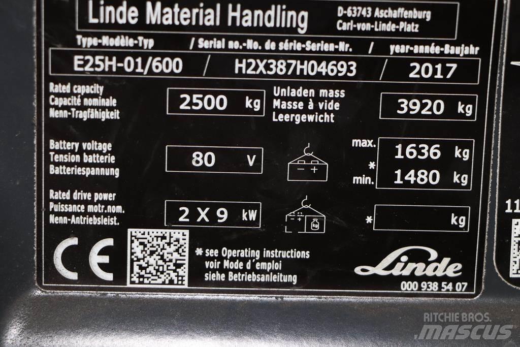 Linde E25H-01/600 Elektromos targoncák