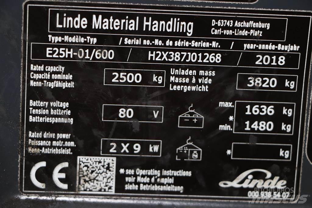 Linde E25H-01/600 Elektromos targoncák