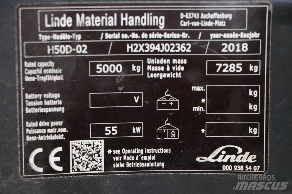 Linde H50D-02 Dízel targoncák