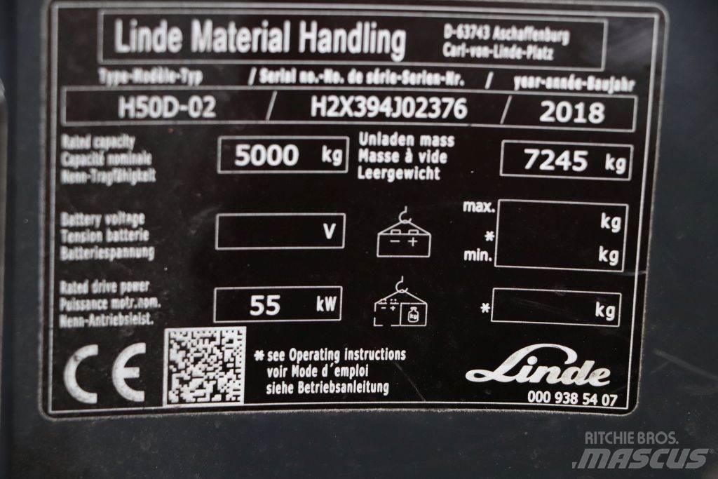 Linde H50D-02 Dízel targoncák