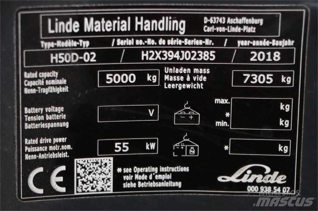 Linde H50D-02 Dízel targoncák