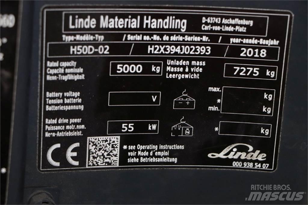Linde H50D-02 Dízel targoncák