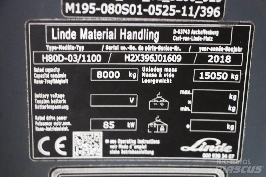Linde H80D-03/1100 Dízel targoncák