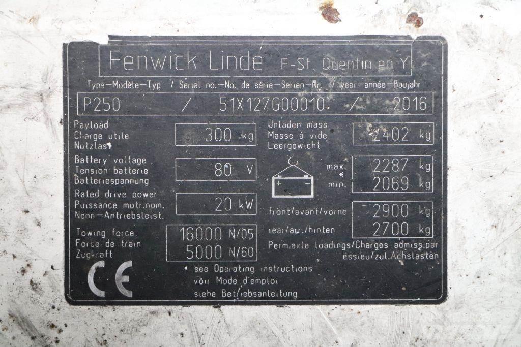 Linde P250 Vontatótargonca