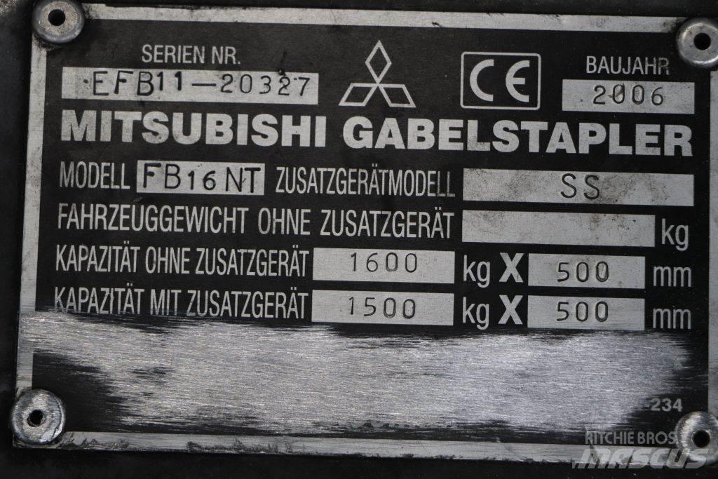 Mitsubishi FB16NT Elektromos targoncák
