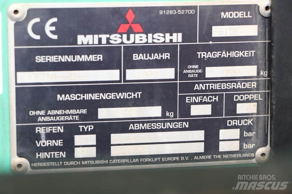 Mitsubishi FG15K Gázüzemű targoncák
