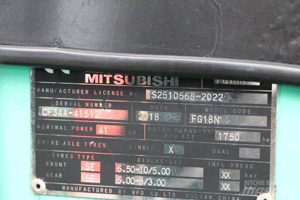 Mitsubishi FG18NT Gázüzemű targoncák
