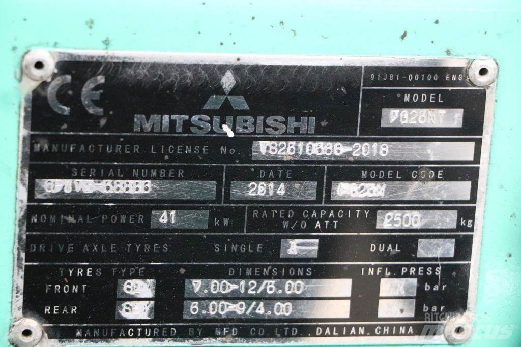 Mitsubishi FG25NT Gázüzemű targoncák