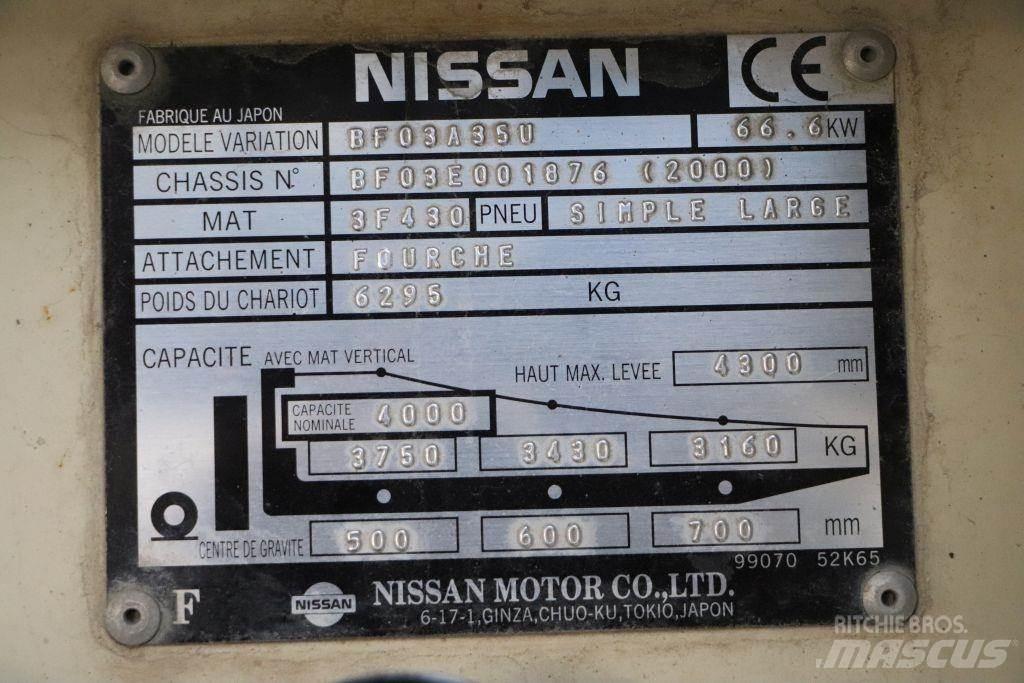 Nissan BF03A35U Gázüzemű targoncák