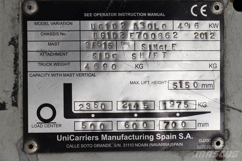 Nissan UG1D2A30LQ Gázüzemű targoncák