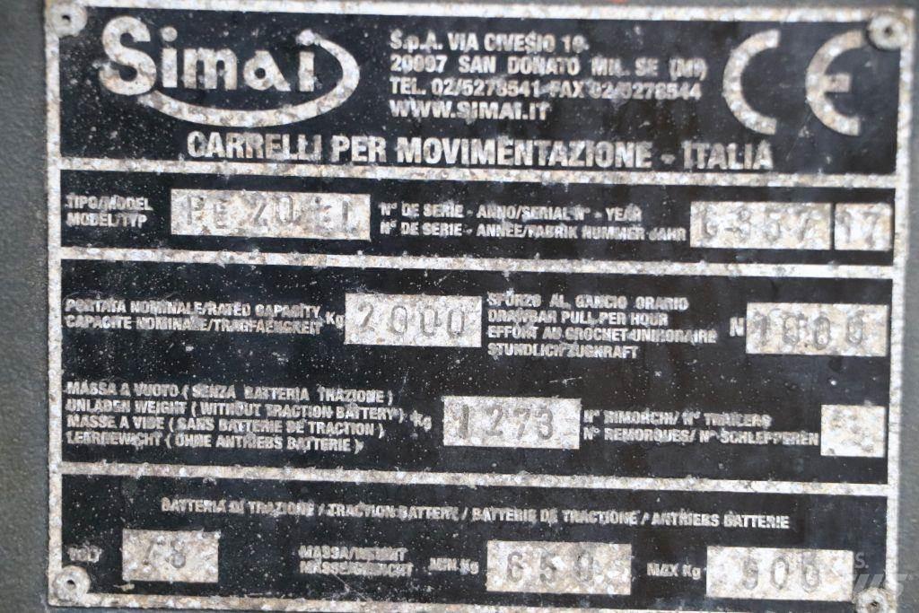 Simai PE20LL Vontatótargonca