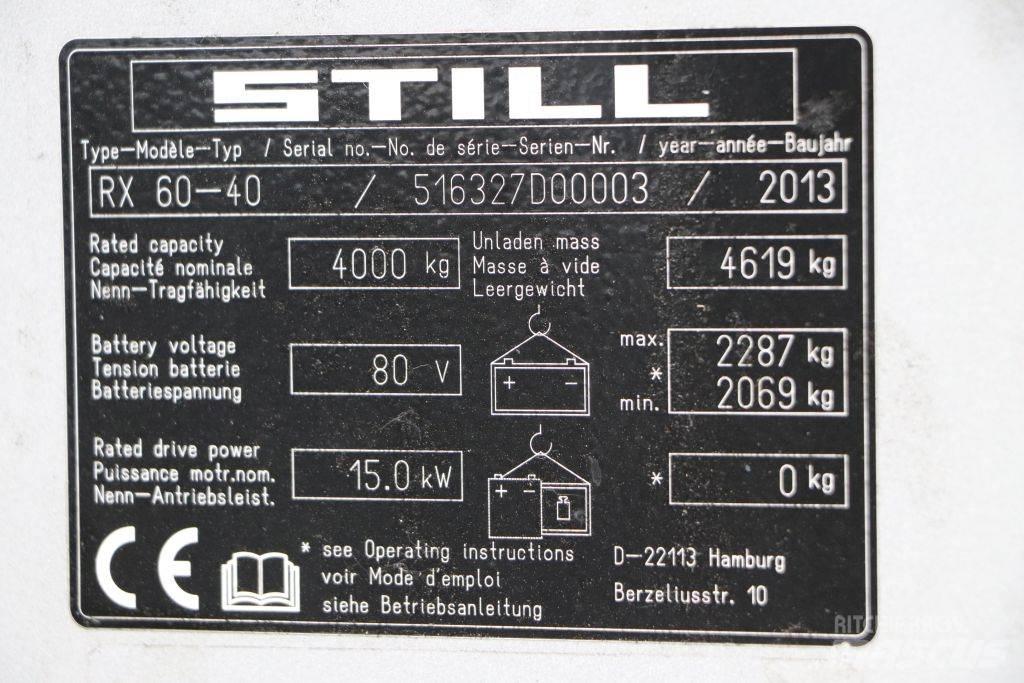 Still RX60-40 Elektromos targoncák