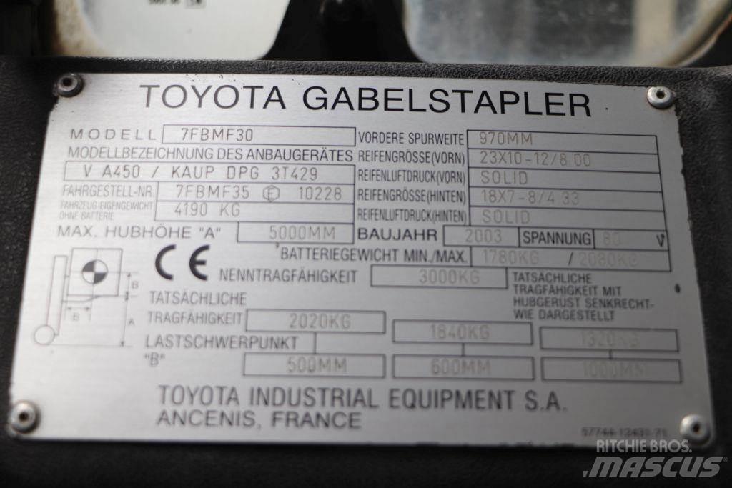 Toyota 7FBMF30 Elektromos targoncák