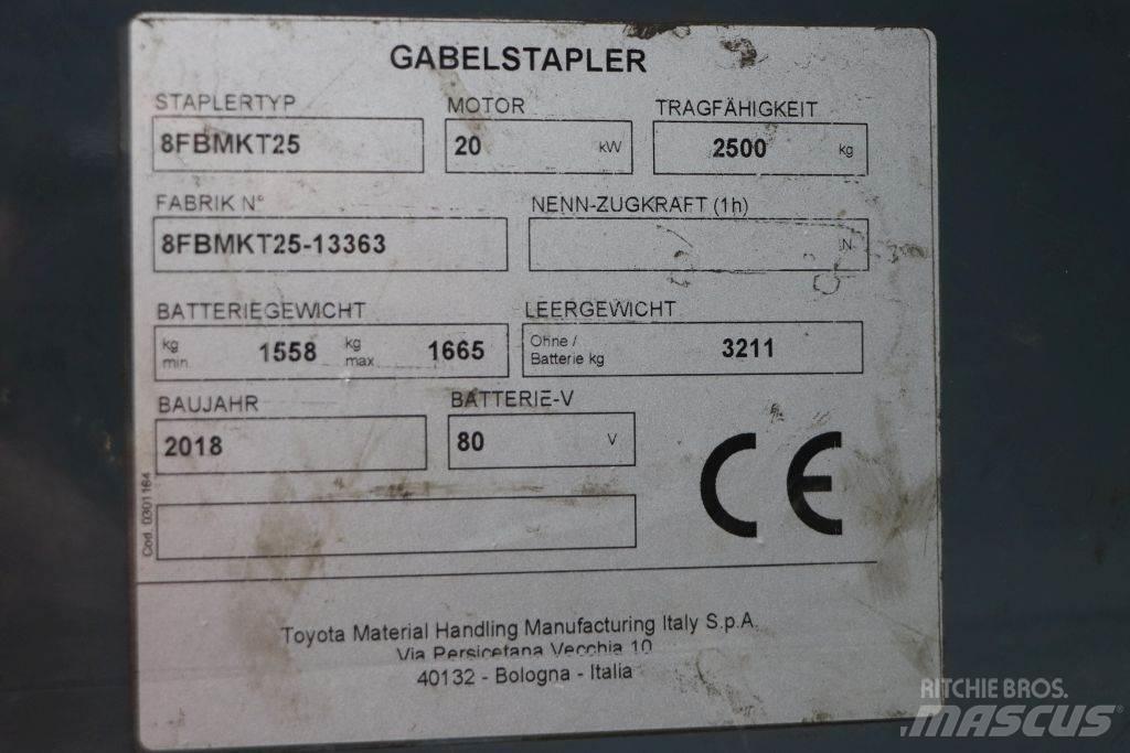 Toyota 8FBMKT25 Elektromos targoncák