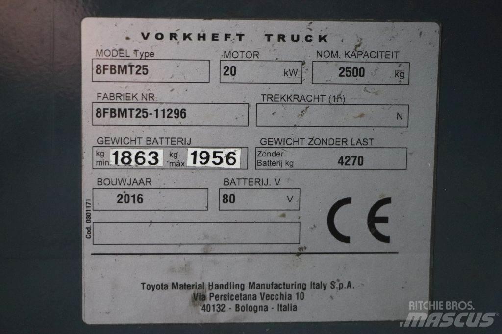 Toyota 8FBMT25 Elektromos targoncák